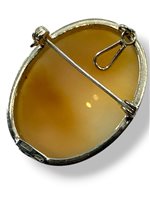 Brooch Mandile 1922 Woman Cammei  in Silver Conchiglia 2MSPC12 - 2MSPC12